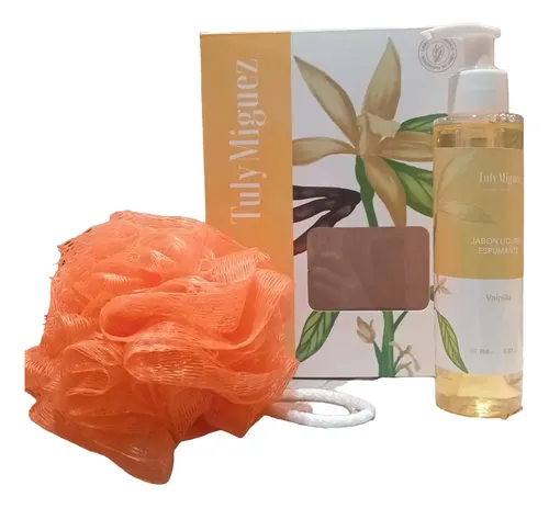Box Regalo Relax Vainilla Jabón Líquido Esponja Tuly Miguez