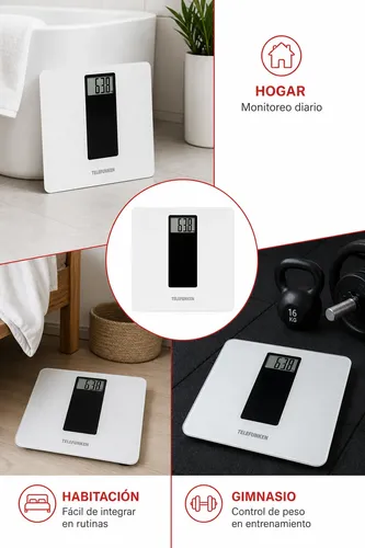 Balanza Digital Telefunken Bs400 Blanca 12v 150kg