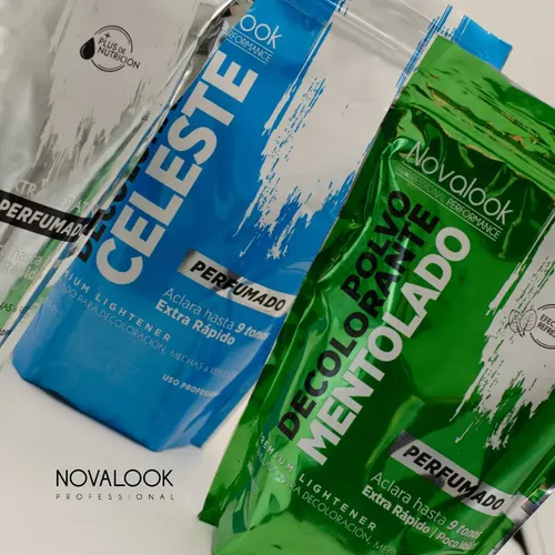 Polvo Decolorante Mentolado Novalook 700gr Perfumado
