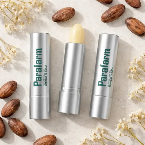 Manteca De Cacao Protector Labial Parafarm Balsamo Pack X3