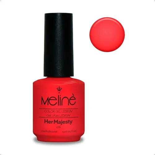 Esmalte Meline Nuevos Colores Gel Uv/led Semip. X 15 Ml Color 176 Her Majesty