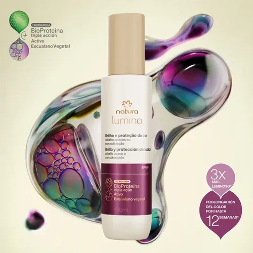 Natura Lumina Spray Antidecoloracion Y Brillo 150ml Vegano