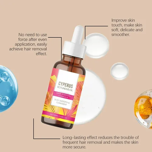 Aceite Cyperus Rotundus Para La Depilación 60 Ml  Inhibidor