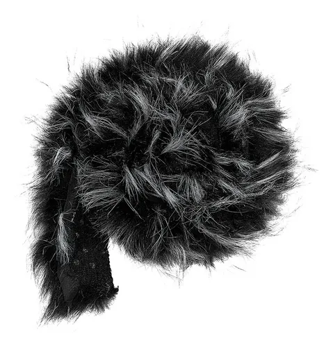 Cinta De Pelo De Felpa Acrílica Negra, 1 M Negro