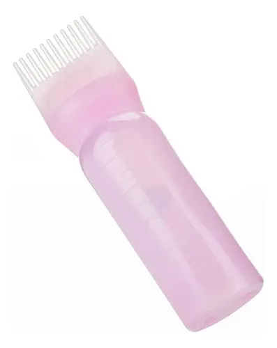 Frasco Pomo Aplicador Tintura Cabello Pelo Peine Peluquería