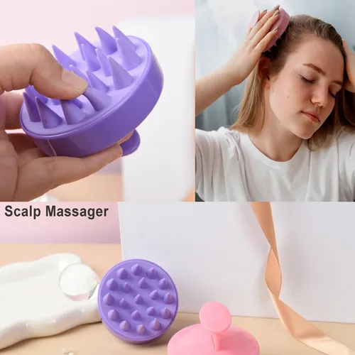 A Kit 12pz Peine Y Masaje Y Cepillo Adecuado Cabello Rizad