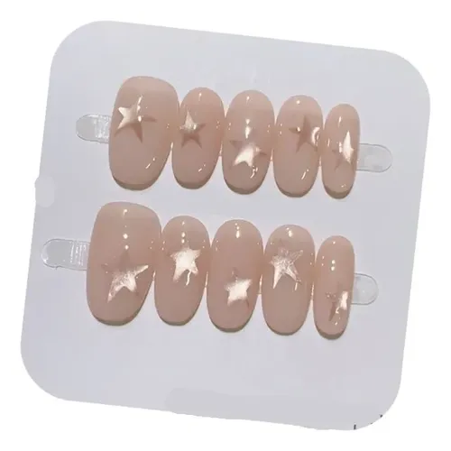Calidad Superior Parche For Uñas Starburst Wear Rosa Nude