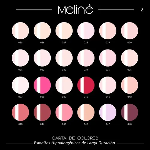 Esmalte Color Hipoalergénico Meliné 9ml Larga Duración A Elección
