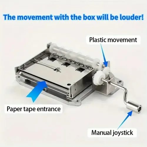 Kit De Bricolaje Para Caja De Música Con Cinta De Papel Port