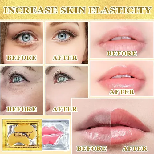 20 Mascarillas Parches Para Labios Colageno Y Ojeras Antiage