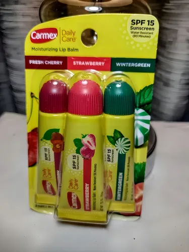Pack 3 Bálsamos Labiales Hidratantes – Carmex Sabores Spf 15