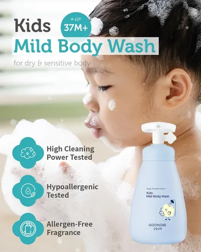 Body Wash Goongbe, Limpiador Corporal Suave Para Niños, 300