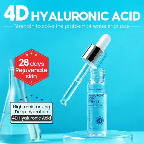Crema Facial Hialurónica Glamor Skin Acid, 10 Unidades, Séru