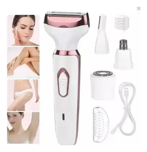 Depiladora Afeitadora Mujer 4 En 1 Facial Corporal