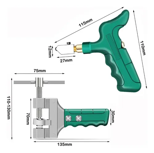 A081201 Cortador De Vidrio Profesional Y Pinzas Para Romper