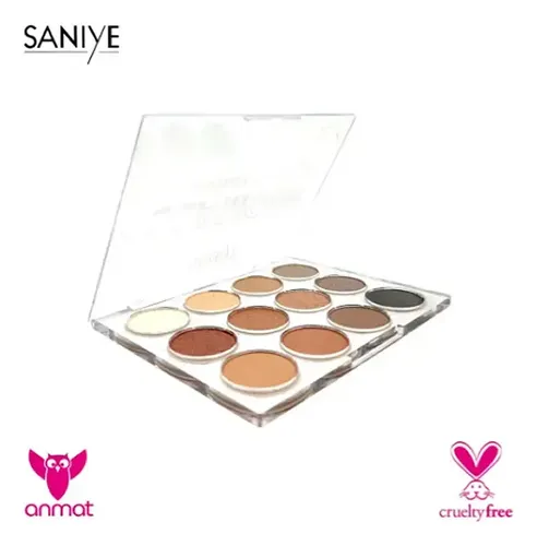 Paleta De 12 Sombras Mixtas Glamour Saniye Eyeshadow Palette