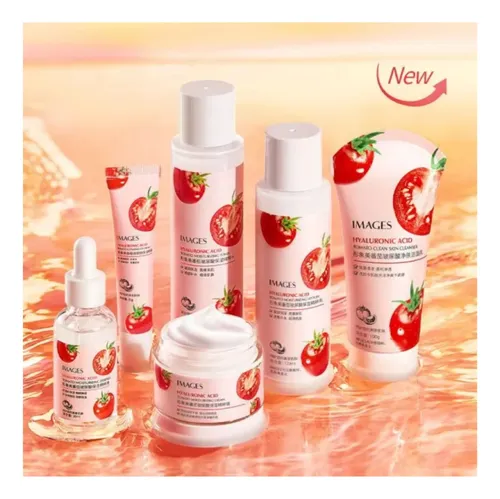 Kit Skincare Images Tomate Y Ácido Hialurónico X6 Productos