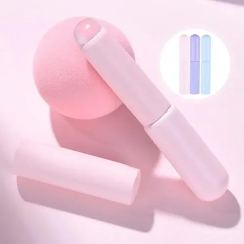 Set De 3 Brochas De Labios De Silicona Tapa Cepillo Flexible 3pcs