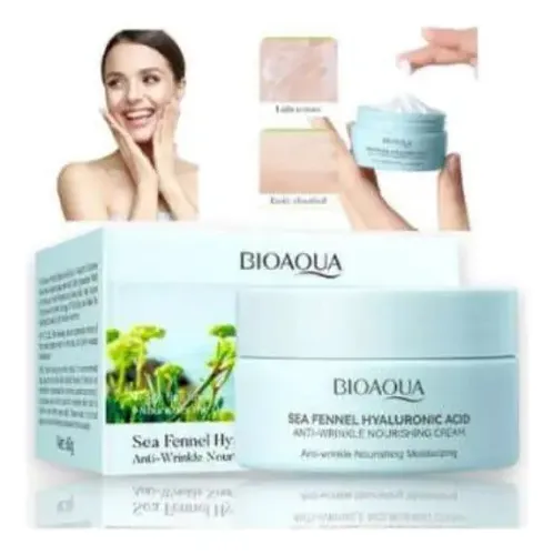 Crema Facial Antiarrugas Hinojo Marino A Hialurónico Bioaqua