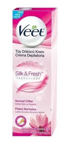 Veet Crema Depilatoria Corporal 100ml Silk&fresh Piel Normal
