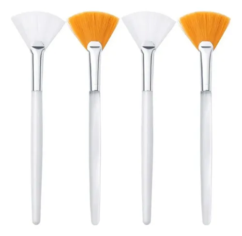 Rw 4 Cepillos Faciales Para Máscara Abanico Aplicador