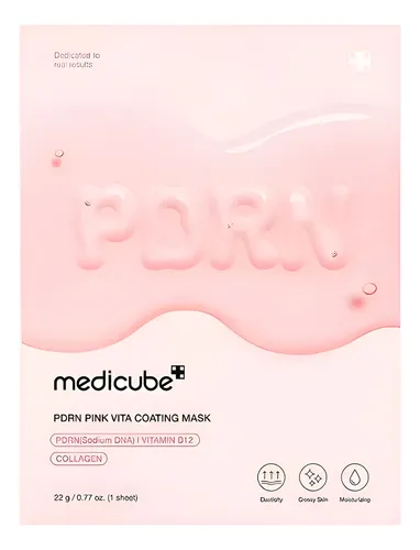 Mascarilla Medicube Pdrn Pink Vita Hidratante Glow Coreana