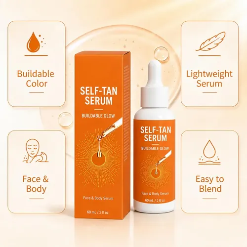 Gotas Autobronceadoras Para Rostro Naturales 2 Piezas