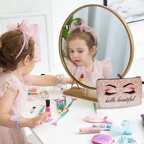 Bolsa De Maquillaje Baobeily Hello Beautiful Pink