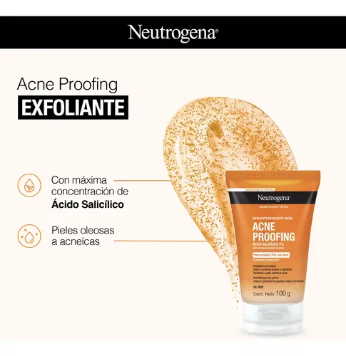 Neutrogena Acné Proofing Exfoliante X100grs