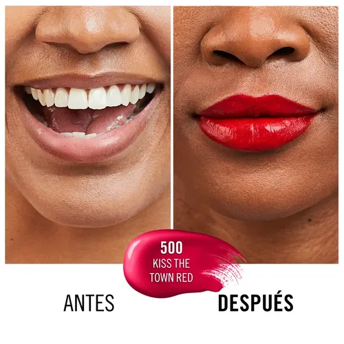 Rimmel Labial Líquido Lasting Provocalips Acabado Liso Color 500 Kiss The Town Red