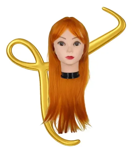 Peluca Sintética LUCKY PLUS Lacia con Ondas y Flequillo 70cm Tono 8 Colorado