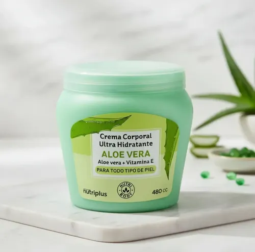 Crema Corporal Aloe Vera Y Vitamina Y Nutriplus 480gr