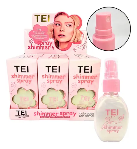 Iluminador Líquido En Spray TEI Brillante Para Rostro Y Cuerpo 50ml