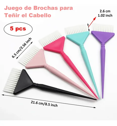 Juego De Brochas Para Teñir El Cabello, 6 Piezas Brochas