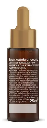 Dermaglós Facial Serum Autobronceante. Cont 25 Ml