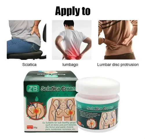 Crema Para Ciática Alivio De Dolor Lumbar Y Piernas 20g