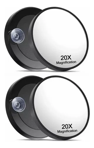 2×espejo De Aumento 20x Con Abrazaderas For Espejo