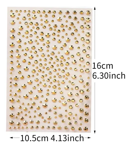 Autoadhesivos Strass Para Rostro Ojos Y Cuerpo X2