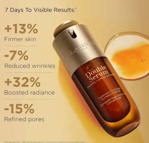 Clarins Double Serum. 100ml- Todo Tipo De Piel Noche