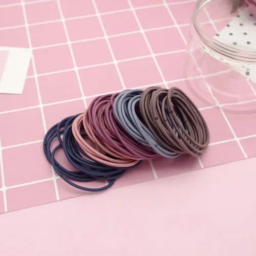 200 Unidades De Cintas Elásticas Para El Pelo Sin Costuras Y