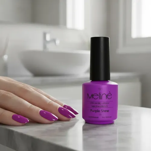 Esmalte Meliné Gel Color Manicuria Semipermanente On-off X1 Purple Shine 150