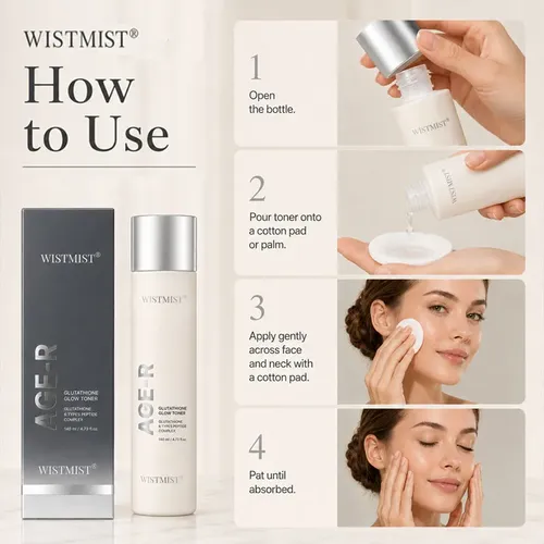 Tónico Brillante Con Glutatión Age-r De Wistmist, 140 Ml