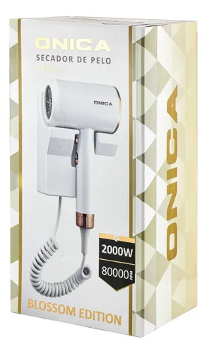 Secador Hotelero Pelo Cabello Onica Para Amurar A Pared Color Blanco