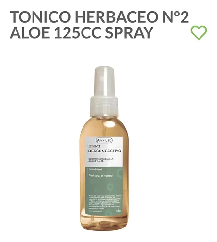 Tonico Locion Descongestiva Piel Norma A Seca Malva Ginkgo