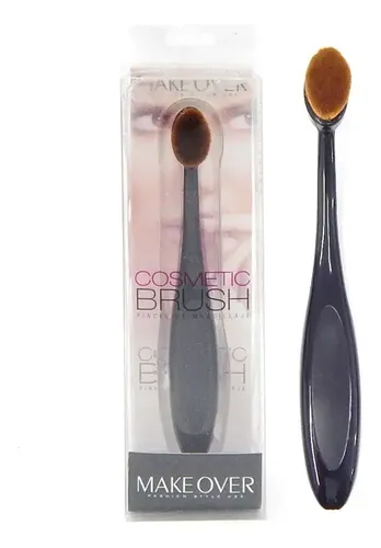 Brocha Makeover para Sombra de Ojos Sintética Ovalada Negra