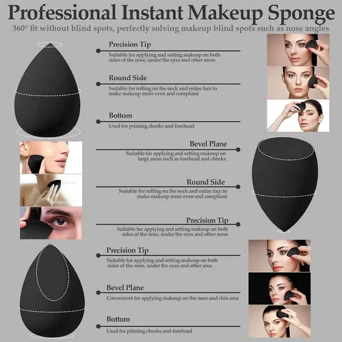 14 Pcs Makeup Sponge Set, Beauty Sponges Blender With 4 P…