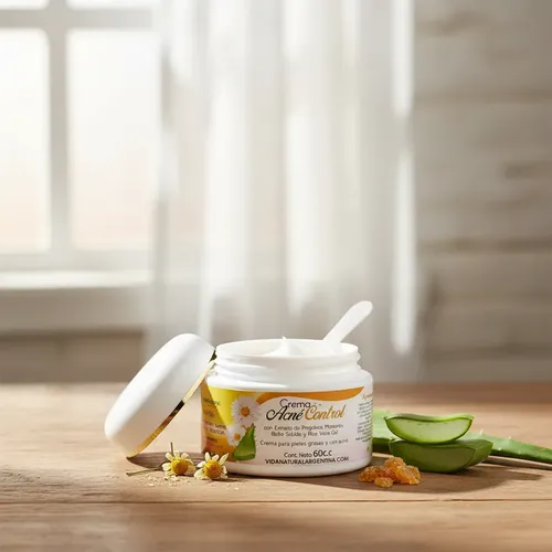 Crema Acné Control Vida Natural 60cc Para Piel Grasa