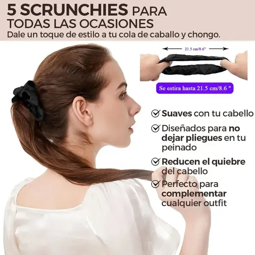 Kit 1209 Hair Accessories: Scrunchies And Rubber Bands.