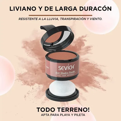 Sombra Capilar Sevich 4g Cubrir Canas Raices – Rubio Medio