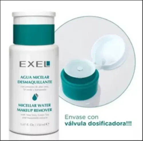 Agua Micelar Desmaquillante Aloe Vera Y Te Verde Exel 150 Ml